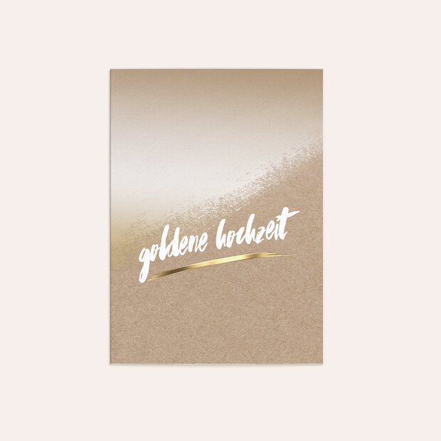 Goldene Hochzeit - Goldene Kontraste