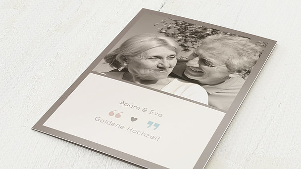 Einladungskarten Goldene Hochzeit Edel Und Individuell