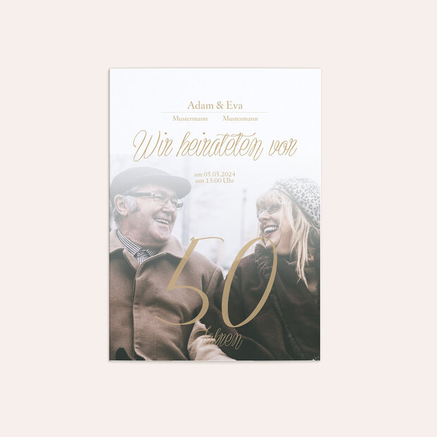 Goldene Hochzeit - Ja, wir beide für immer