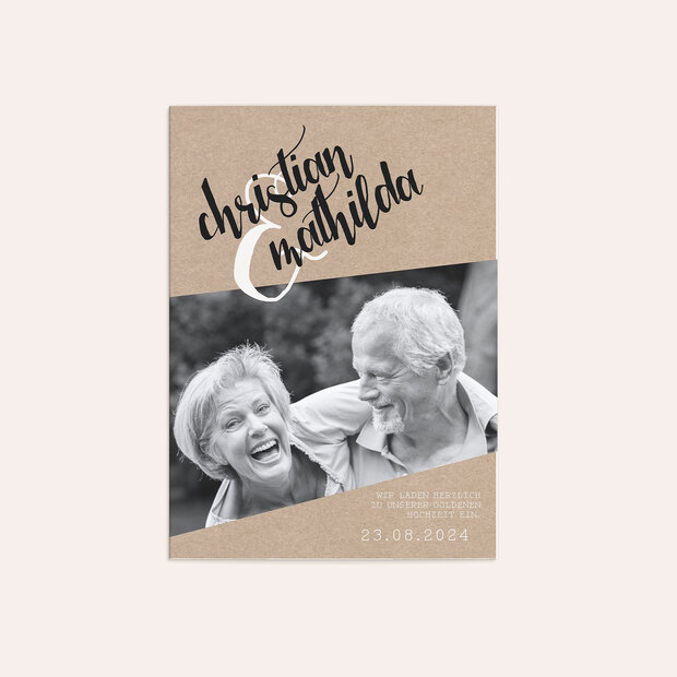 Goldene Hochzeit - Goldene Ziellinie
