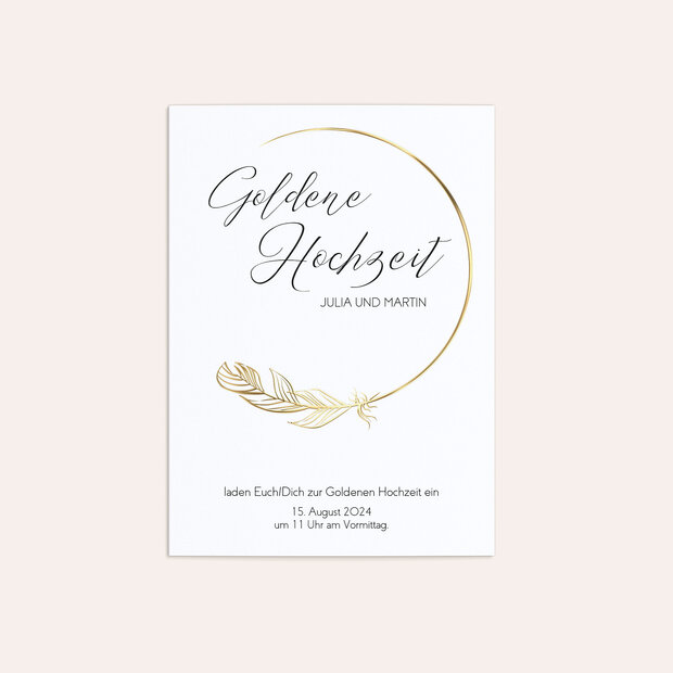 Goldene Hochzeit - Goldener Glücksfunke
