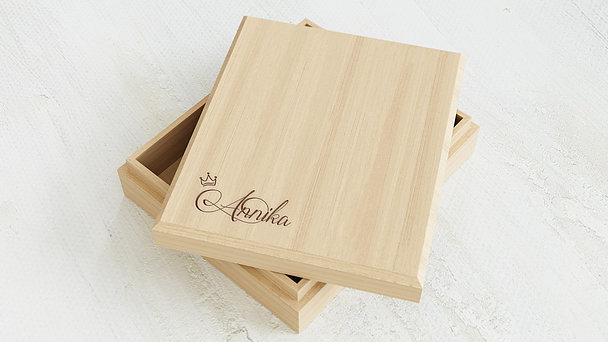 Geschenke für Frauen - Namensbox aus Holz