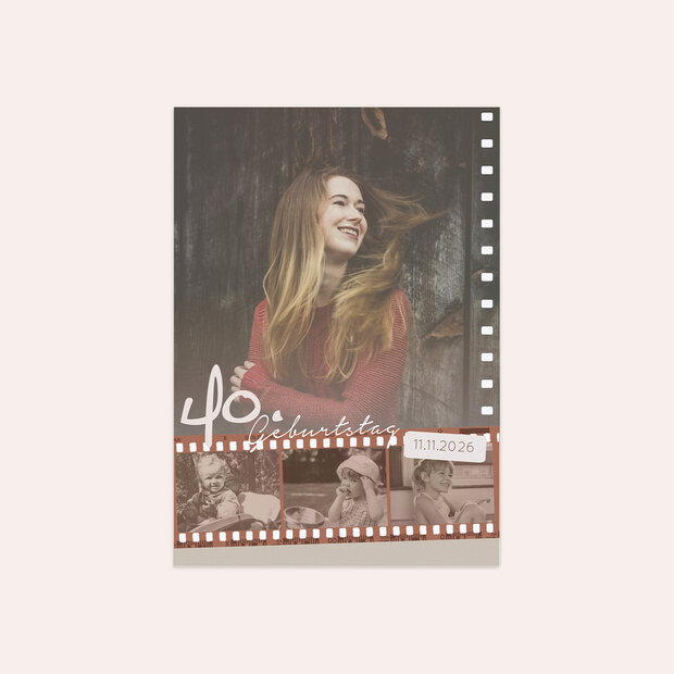 Danksagung Geburtstag - Retrospektive 40