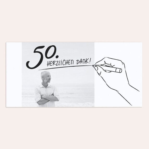 Danksagung Geburtstag - Handgeschrieben