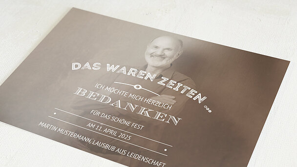Danksagungskarten Geburtstag Selbst Gestalten Und Drucken