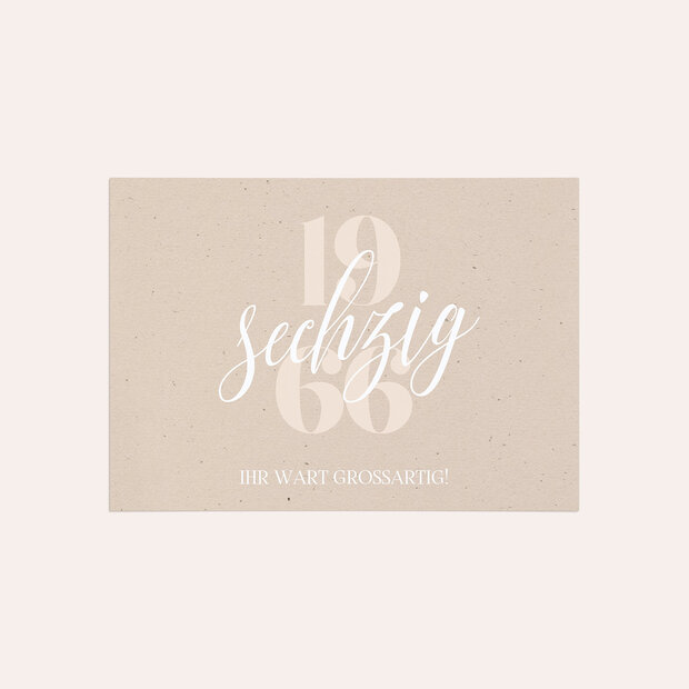 Danksagung Geburtstag - Patina 60