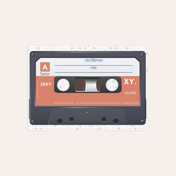 Danksagung Geburtstag - Kassette