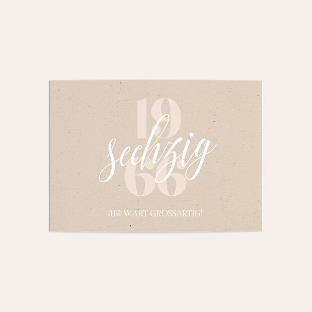 Danksagung Geburtstag - Patina 60