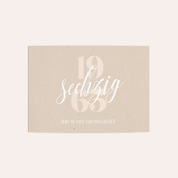 Danksagung Geburtstag - Patina 60