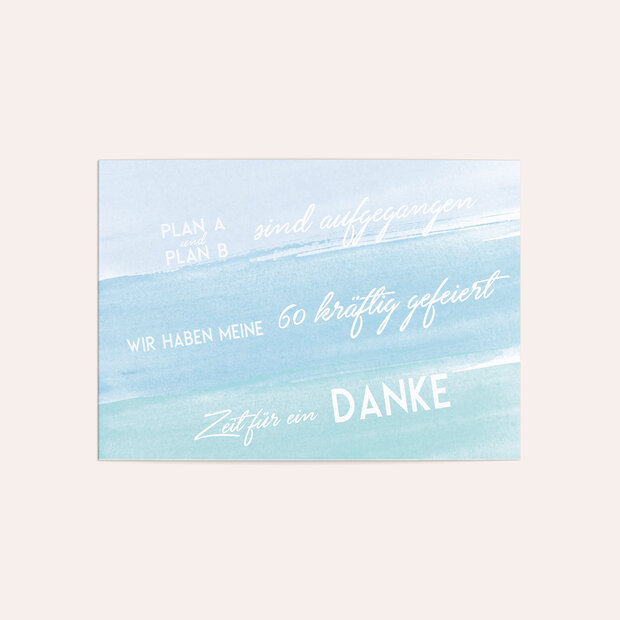 Danksagung Geburtstag - Plan B 60