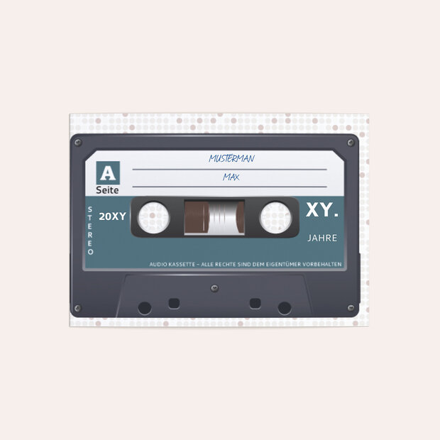 Danksagung Geburtstag - Kassette