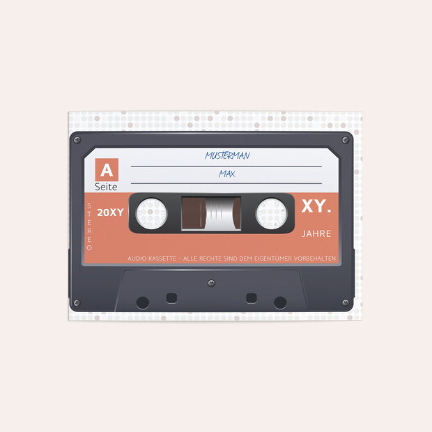 Danksagung Geburtstag - Kassette