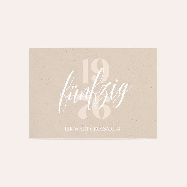 Danksagung Geburtstag - Patina 50