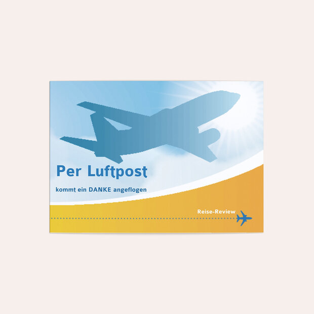 Danksagung Geburtstag - Überflieger