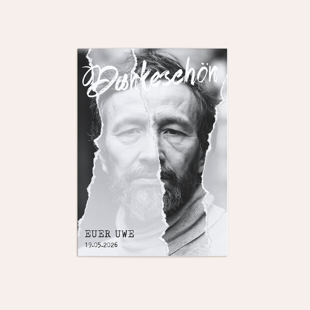 Danksagung Geburtstag - Streiflicht