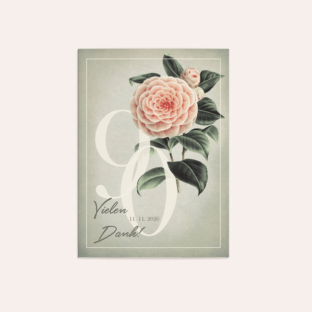 Danksagung Geburtstag - Kamelie 90