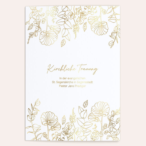 Kirchenheft - Goldene Wildblumen