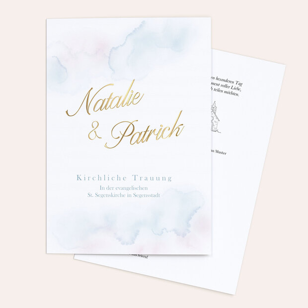 Kirchenheft - Marmorierte Eleganz