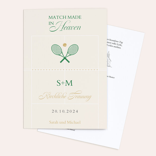 Kirchenheft - Love, Set, Match