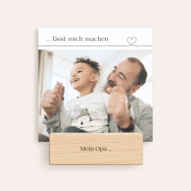 Geschenke für Opa - Fotoaufsteller “Mein Opa”