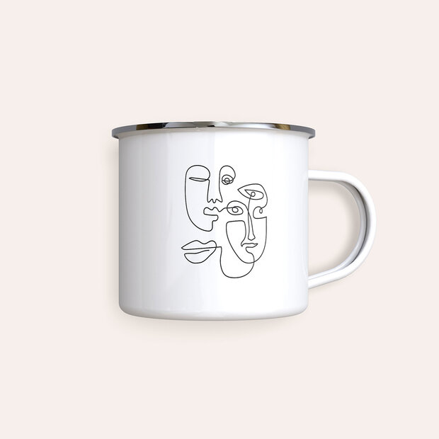 Tassen - Abstrakte Gesichter