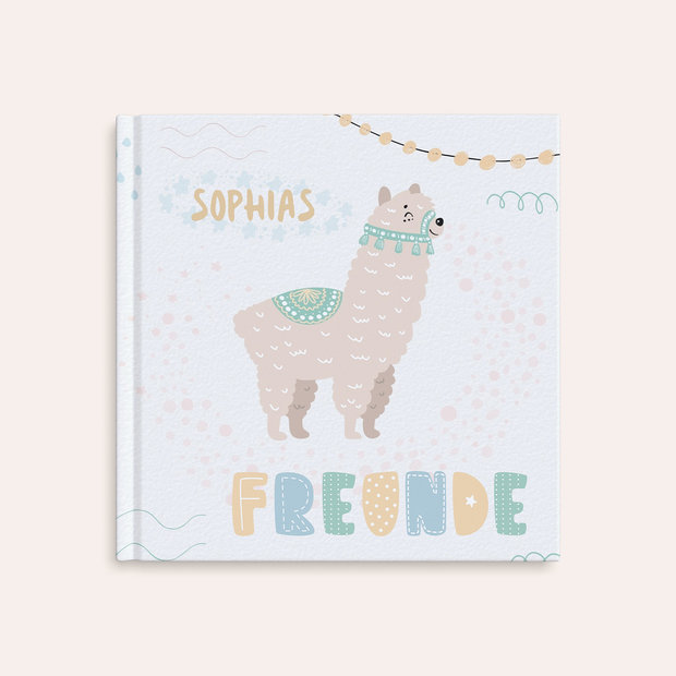 Geschenke für Mädchen - Freundebuch Grundschule Alpaka