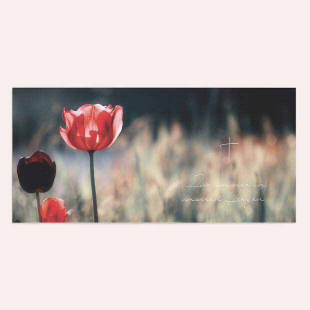 Trauerkarten - Mohnblume