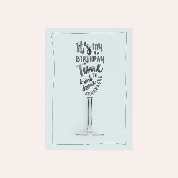 Einladungskarten Geburtstag - Champagner-holic