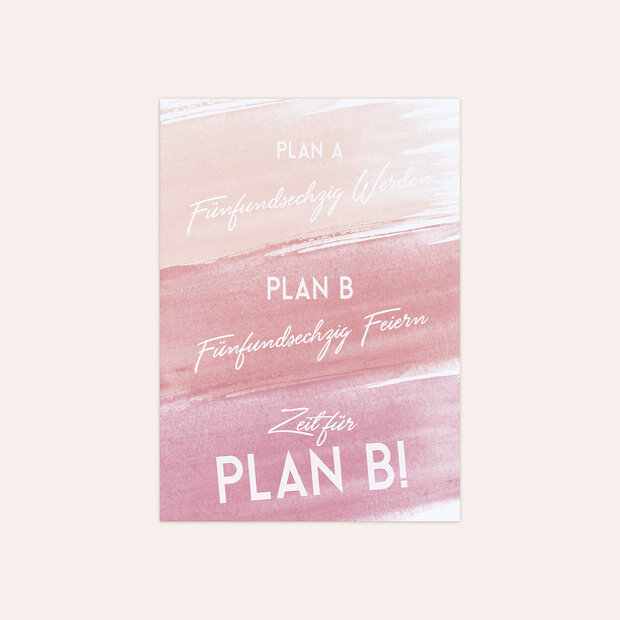 Einladungskarten Geburtstag - Plan B