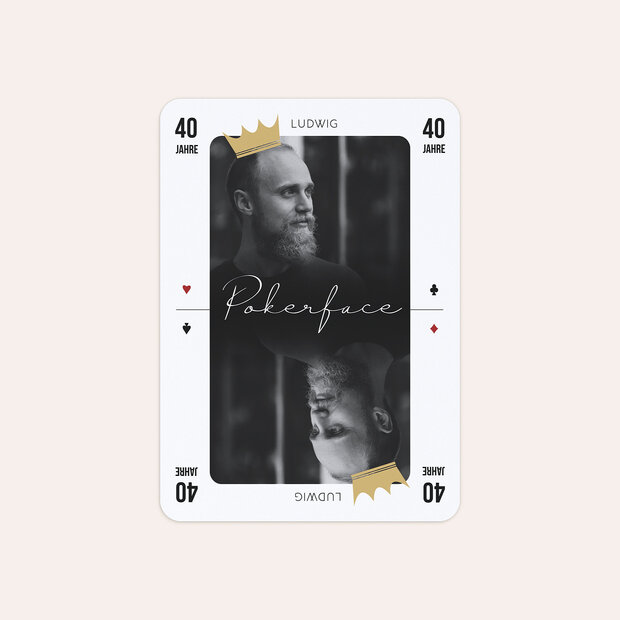 Einladungskarten Geburtstag - Pokerface