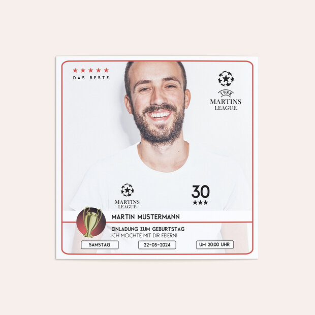 Einladungskarten Geburtstag - Champion
