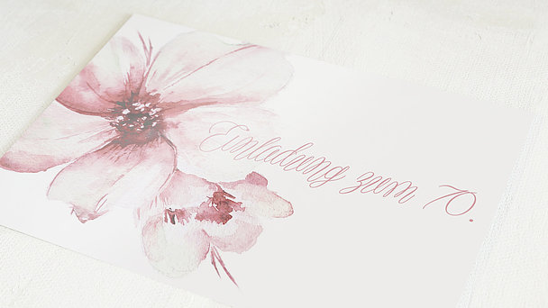 Einladungskarten Geburtstag - Blütenpracht
