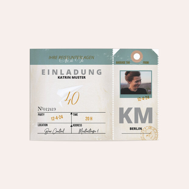 Einladungskarten Geburtstag - Up in the air