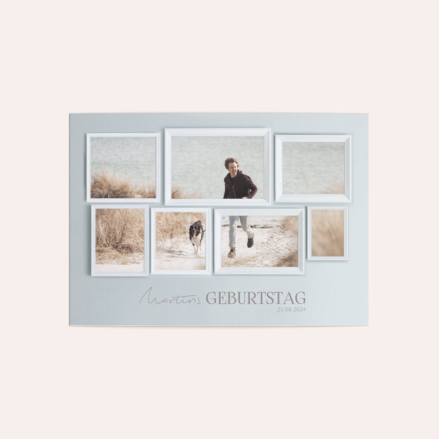 Einladungskarten Geburtstag - Multirahmen