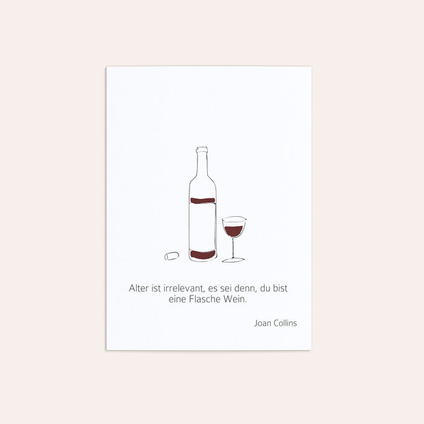 Einladungskarten Geburtstag - Weinrebe Foto