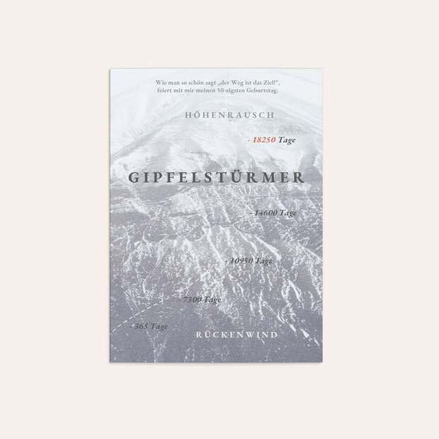 Einladungskarten Geburtstag - Rückenwind