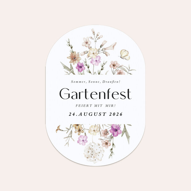 Einladungskarten Geburtstag - Flowery