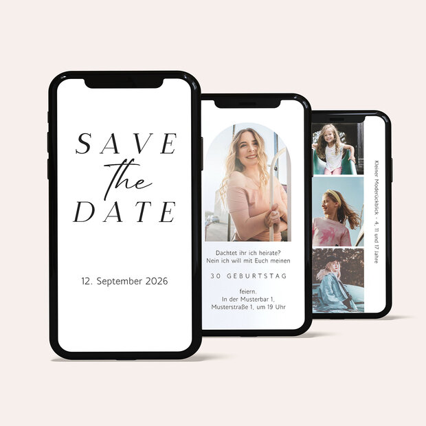 Einladungskarten Geburtstag - Sweet 30