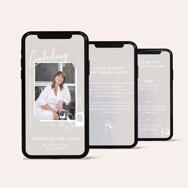 Einladungskarten Geburtstag - Zeit der Freude