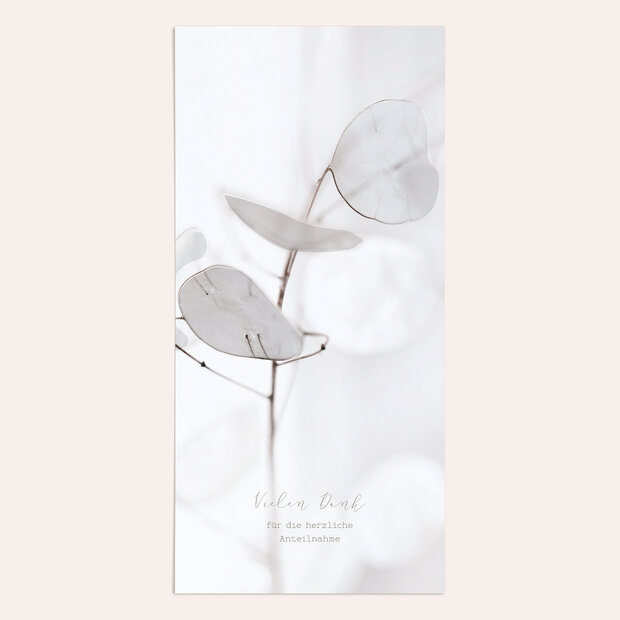 Trauerdanksagung - Seidenblume