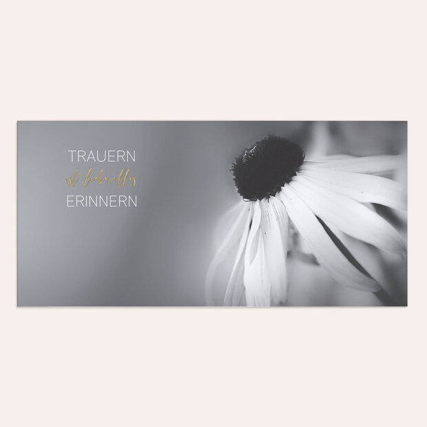 Trauerdanksagung - Blütenstempel
