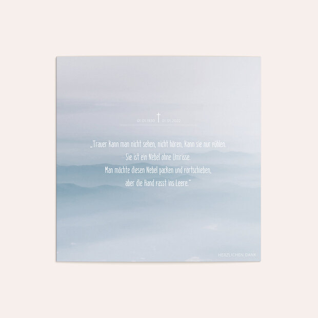 Trauerdanksagung - Horizonte