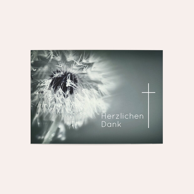 Trauerdanksagung - Abschied Löwenzahn