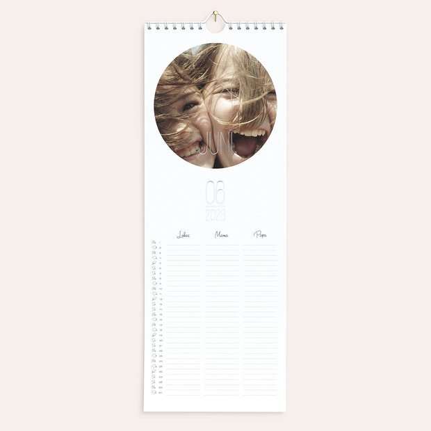 Küchenkalender - Rundes Jahr Familienplaner