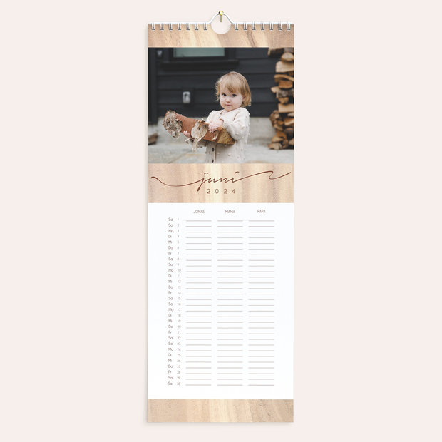 Küchenkalender - Jahresringe Familienkalender