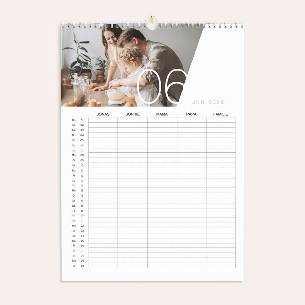 Küchenkalender - Quer durchs Jahr Familienkalender