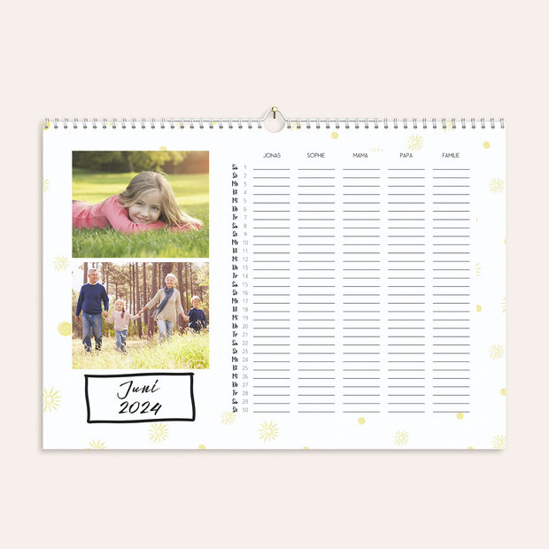 Küchenkalender - Jahreswandel Familienplaner