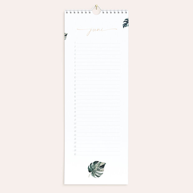 Geburtstagskalender - Blüten und Blätter