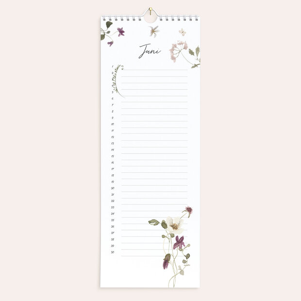 Geburtstagskalender - Frische Feldblumen