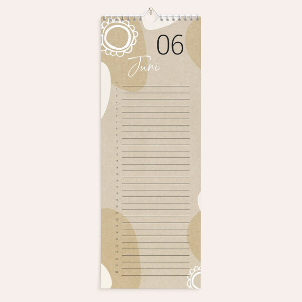 Geburtstagskalender - Crafty Geometrie